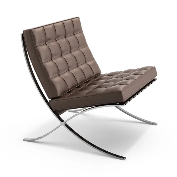 Knoll International Mies van der Rohe Barcelona Fauteuil - Standaard - Volo Toast - bruin