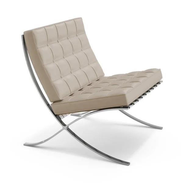 Knoll International Mies van der Rohe Barcelona Fauteuil - Volo Parchment - beige/bruin - Relax