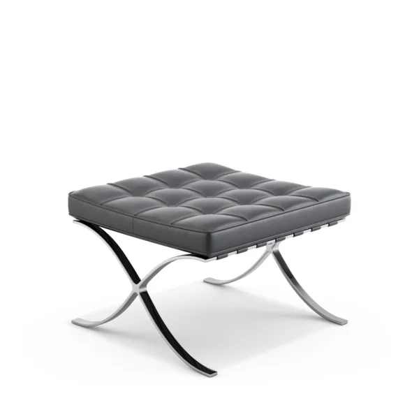 Knoll International Mies van der Rohe Barcelona Ottoman - Volo Black - zwart - Relax