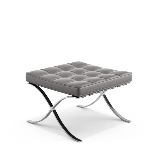 Knoll International Mies van der Rohe Barcelona Ottoman - Volo Flint - grijs - Relax