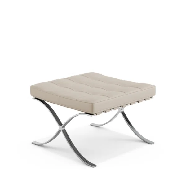 Knoll International Mies van der Rohe Barcelona Ottoman - Volo Parchment - beige/bruin - Standaard