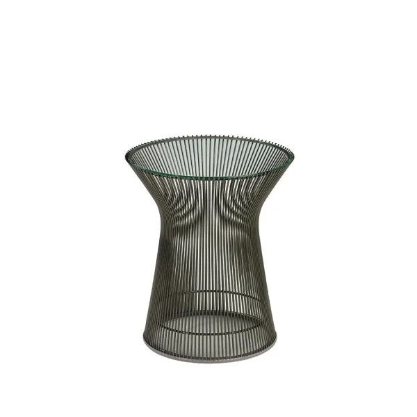 Knoll International Platner bijzettafel - bronsglas - metallic bronze lak