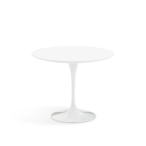 Knoll International Saarinen Eettafel - rond - Ø 91 cm - Laminaat wit - wit