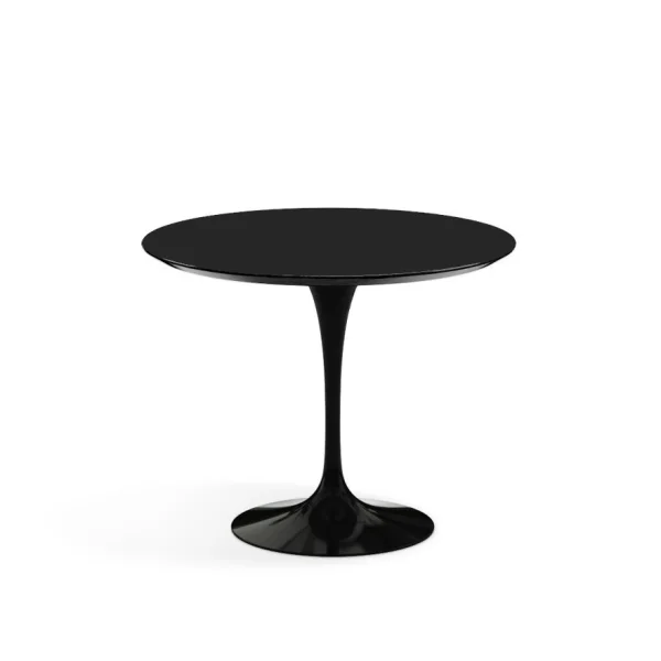 Knoll International Saarinen Eettafel - rond - zwart - Laminaat zwart - Ø 91 cm