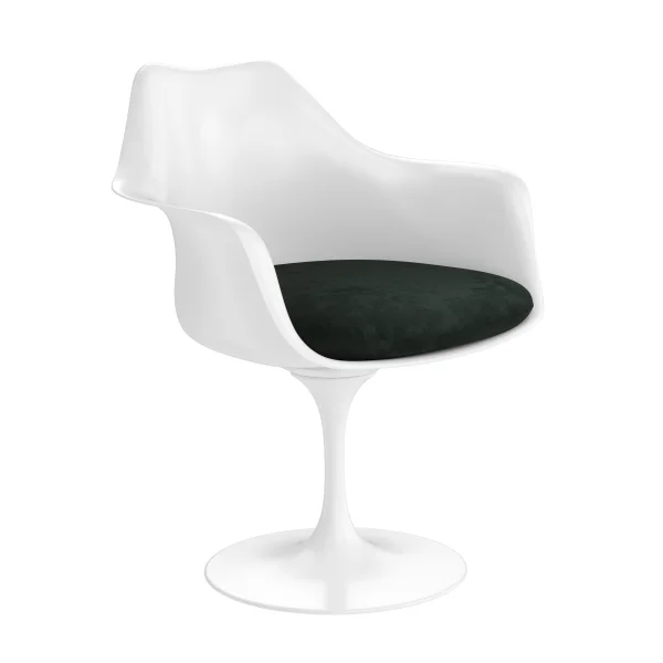 Knoll International Saarinen Tulip Armleunstoel - Eva 169 - cactus - wit