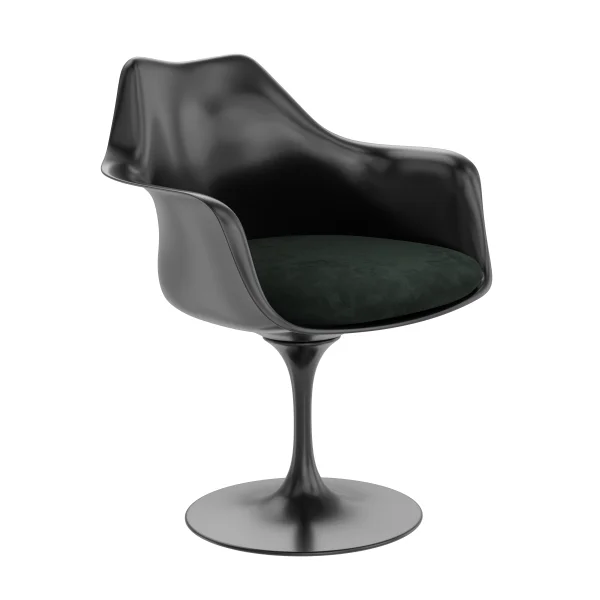 Knoll International Saarinen Tulip Armleunstoel - zwart - Eva 169 - cactus