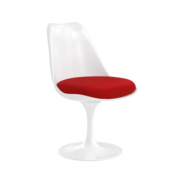 Knoll International Saarinen Tulip Stoel - wit - Tonus 4 (130) - bright red