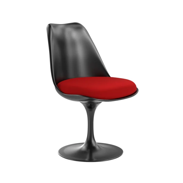 Knoll International Saarinen Tulip Stoel - zwart - Tonus 4 (130) - bright red