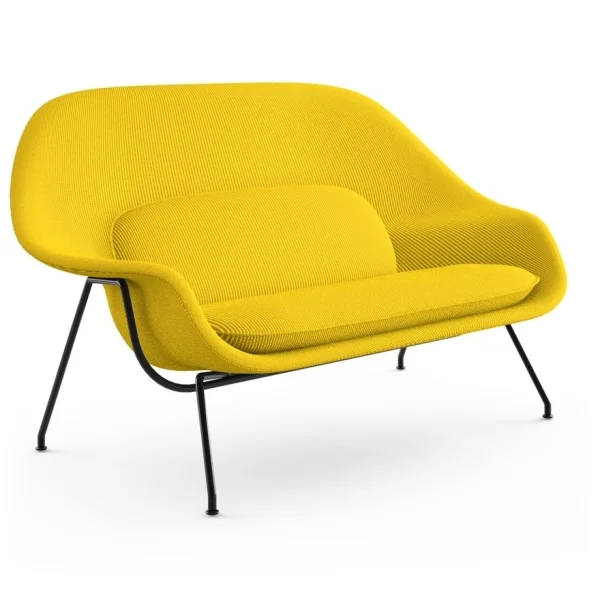 Knoll International Saarinen Womb Bank - Cato - geel - zwart - Relax - Polyester vulling