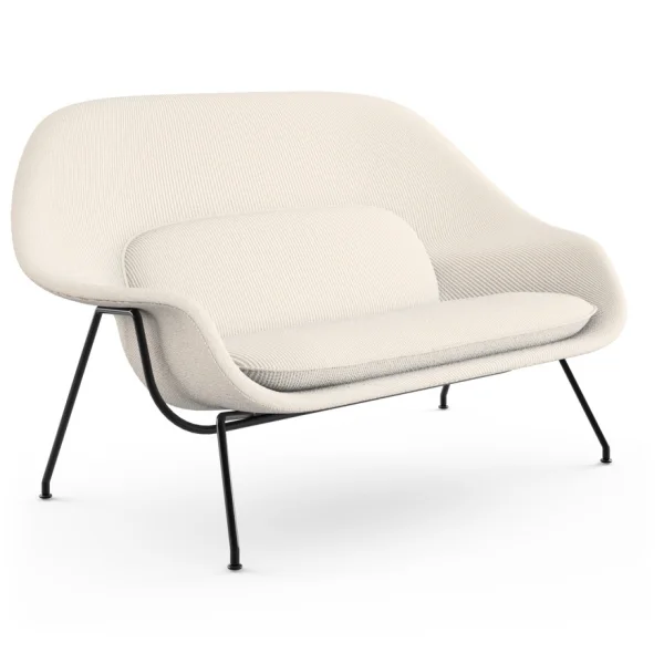 Knoll International Saarinen Womb Bank - Cato - natuur - zwart - Relax - Polyester vulling