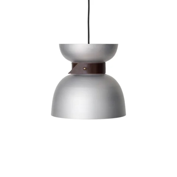 Konsthantverk Liv hanglamp aluminium, leer