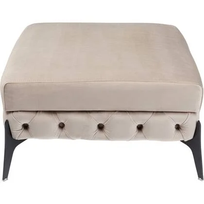 Kruk Bellissima fluweel beige Kare Design