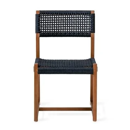 Kuwana Indigo Weave Outdoor Eetkamerstoel - Amber Wood