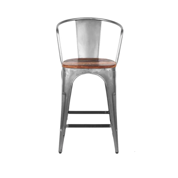 LABEL51 barkruk Bombay (zithoogte 63cm) - Zilver