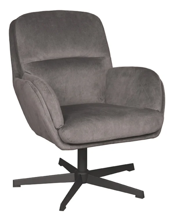 LABEL51 Draaifauteuil Moss - Antraciet