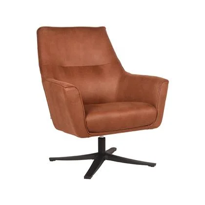 LABEL51 Fauteuil Tod - Cognac - Microfiber