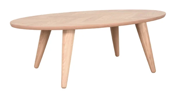 LABEL51 Ovale Salontafel Ines Naturel Eiken, 120 x 70cm - Ovaal