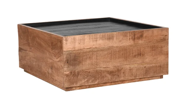 LABEL51 Salontafel Noble Mangohout - Rough - Vierkant