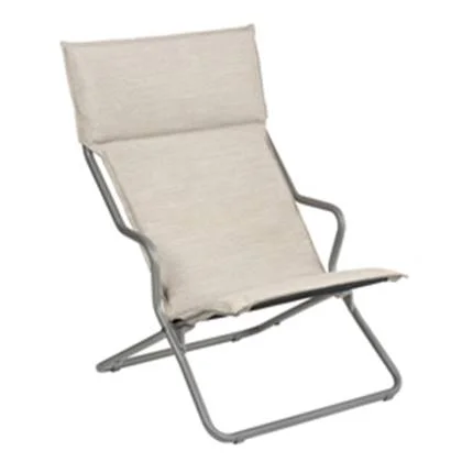 Lafuma mobilier Ancone lounger - Latte|titane