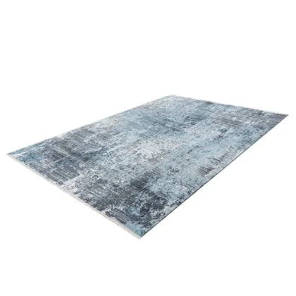 Lalee Medellin Vloerkleed 160 x 230 cm Zilver | Blauw