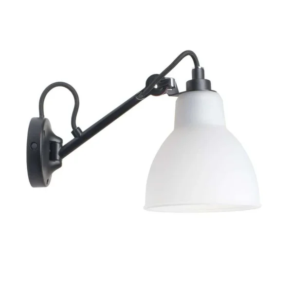 Lampe Gras - 104 wandlamp Zwart/Polycarbonaat