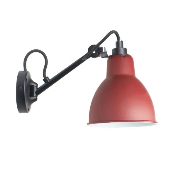 Lampe Gras - 104 Wandlamp Zwart/Rood