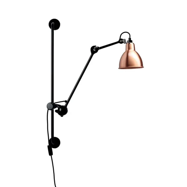 Lampe Gras - 210 Wandlamp Zwart/Koper/Wit Lampe Gras