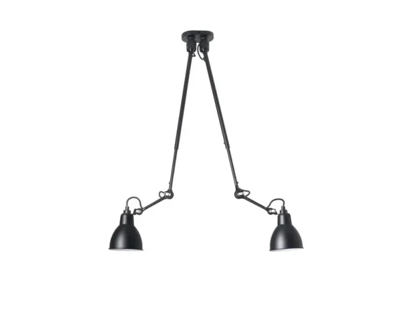Lampe Gras - 302 Dubbel Plafondlamp Zwart