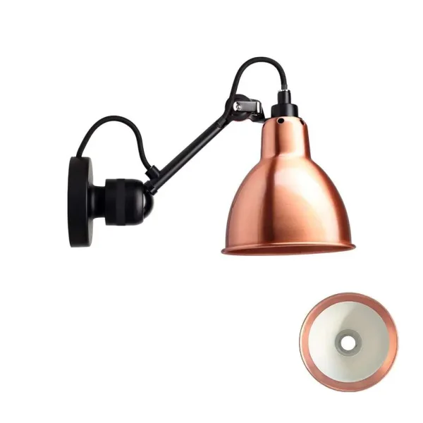 Lampe Gras - 304Ca Wandlamp Zwart/Koper/Wit Lampe Gras