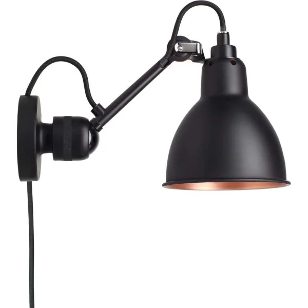 Lampe Gras - 304Ca Wandlamp Zwart/Zwart/Koper