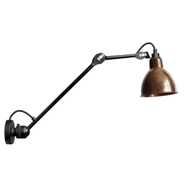 Lampe Gras - 304L40 Wandlamp Zwart/Raw Koper Lampe Gras