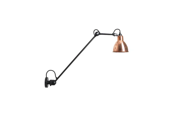 Lampe Gras - 304L60 Wandlamp Zwart/Raw Koper