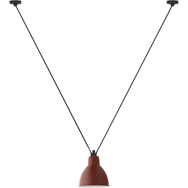 Lampe Gras - 323 L Hanglamp Round Red Lampe Gras