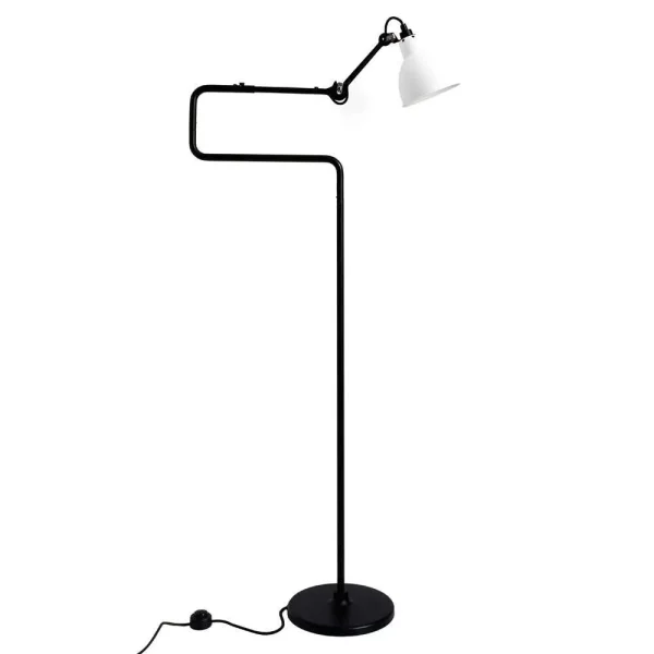 Lampe Gras - 411 VloerLamp Zwart/Wit Lampe Gras