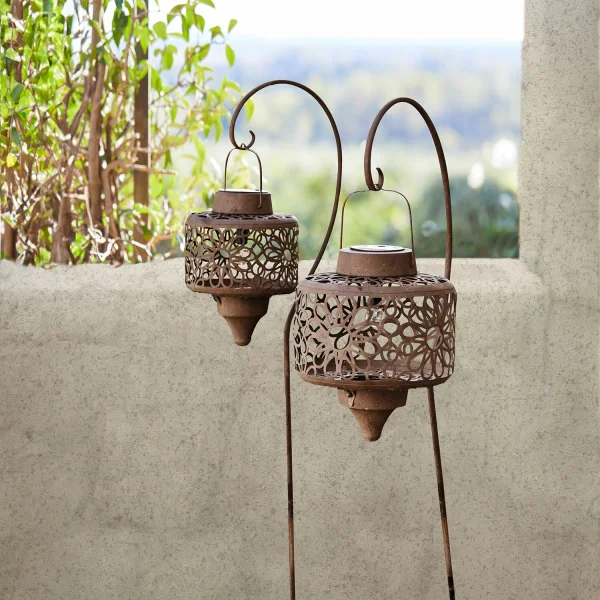 Lantaarn op zonne-energie set van 2 Robelline