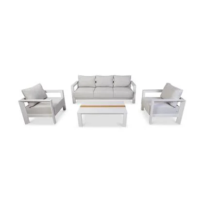 Lanterfant Loungeset Flip | Aluminium | Beige | 5 personen