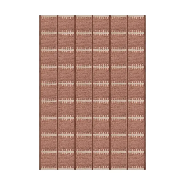 Layered Lilly wollen vloerkleed Rust, 180x270 cm