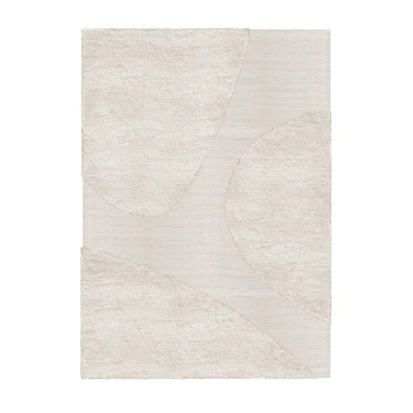 Layered Punja plasma wollen vloerkleed 180x270 cm Off White