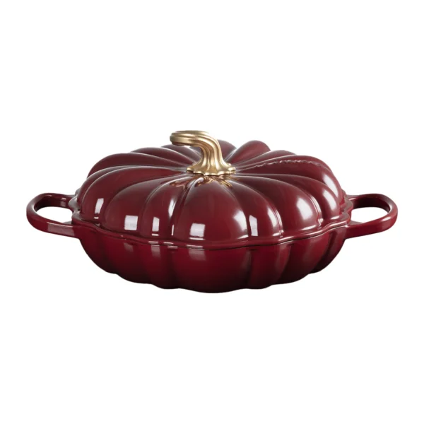 Le Creuset Campagnard Pompoen Braad/Stoofpan Ø 28 cm - Garnet