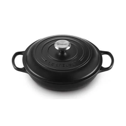 Le Creuset Lage Braadpan Ø 30 cm - Zwart