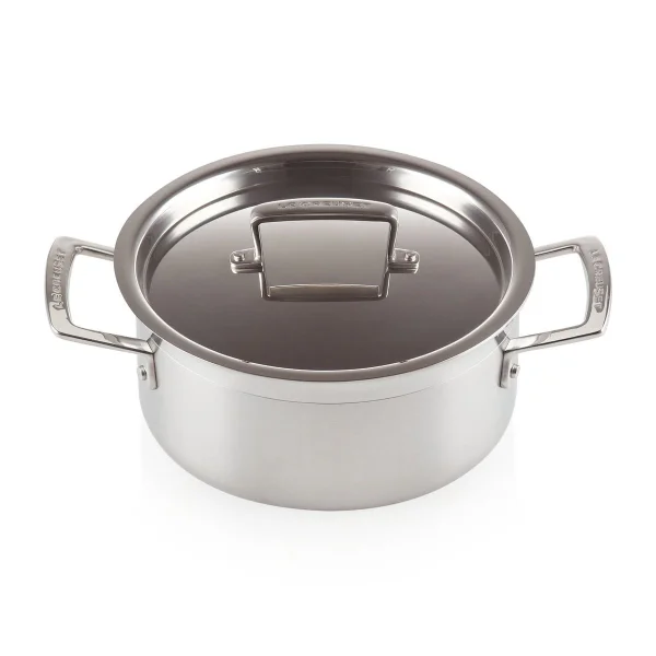 Le Creuset Le Creuset 3-Ply lage braadpan met deksel 3 l