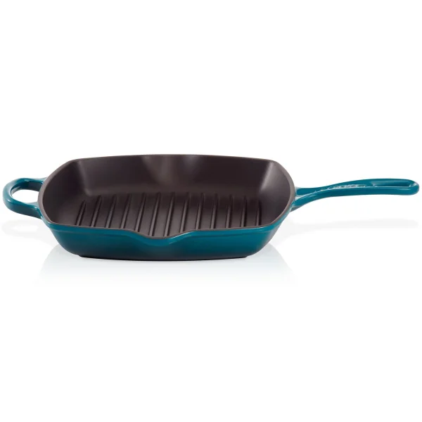 Le Creuset Le Creuset grillpan 26 cm Diepgroenblauw