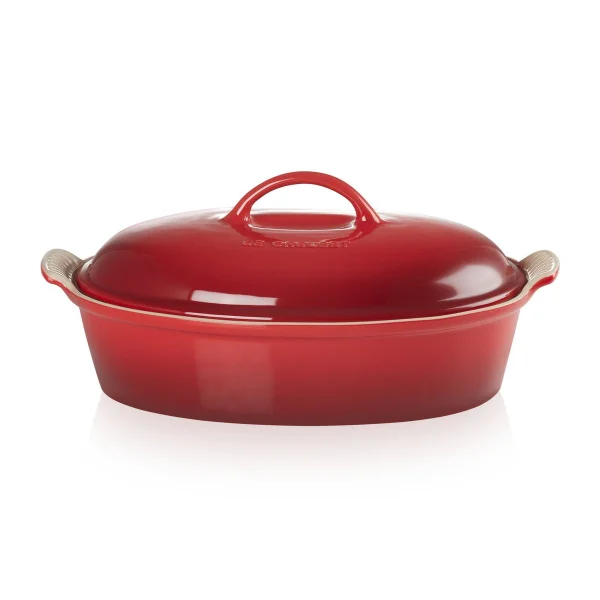 Le Creuset Le Creuset Heritage ovale ovenschaal met deksel 3,8 l Cerise