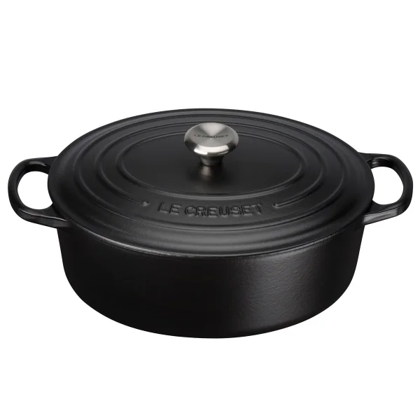 Le Creuset Le Creuset Signature ovale braadpan 4,1 L Mat zwart