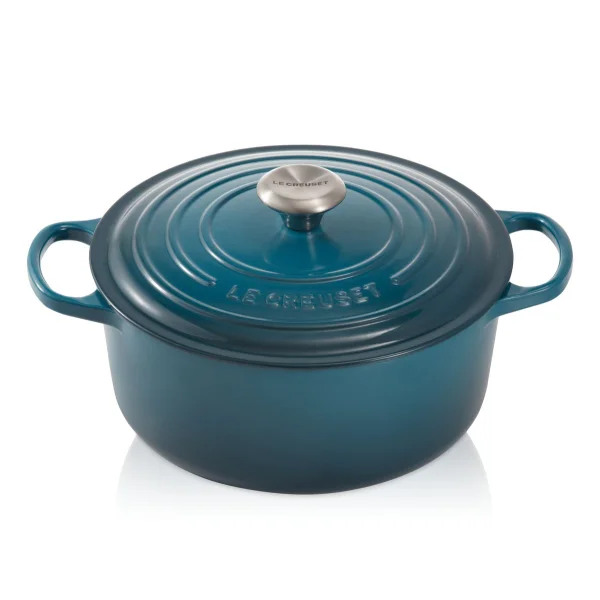 Le Creuset Le Creuset Signature ronde braadpan 4,2 L Diepgroenblauw