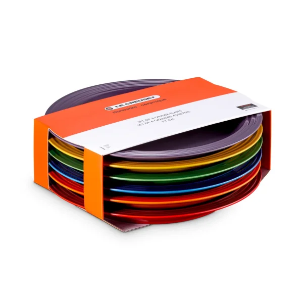 Le Creuset Signature steengoed dinerbord 6-delig Rainbow