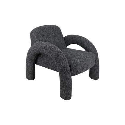 Leitmotiv Stoel Brazo Melange - Zwart - 88x74x74cm