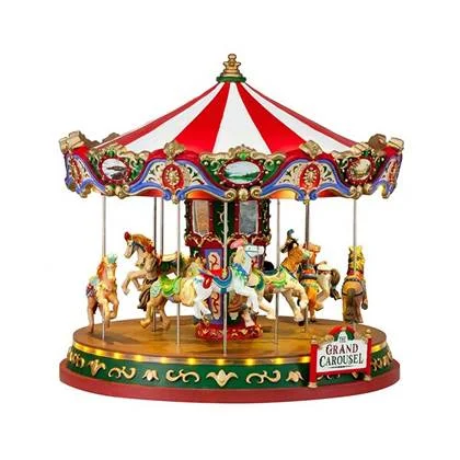 Lemax - &apos;The Grand Carousel&apos; - Verlichte attractie met animatie &