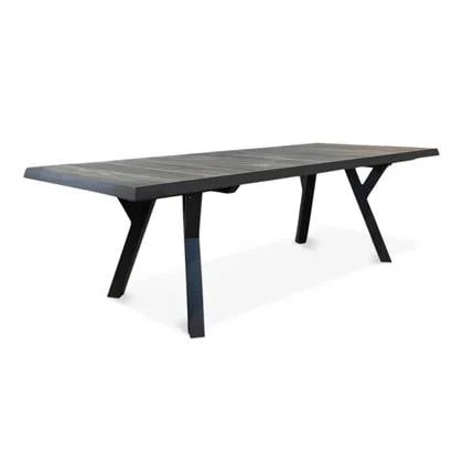 Lesli Living Castilla Negro dining tuintafel | aluminium + keramiek |