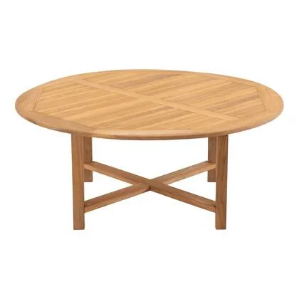 Lesli Living - Teak eettafel Ø120x75 cm - bruin